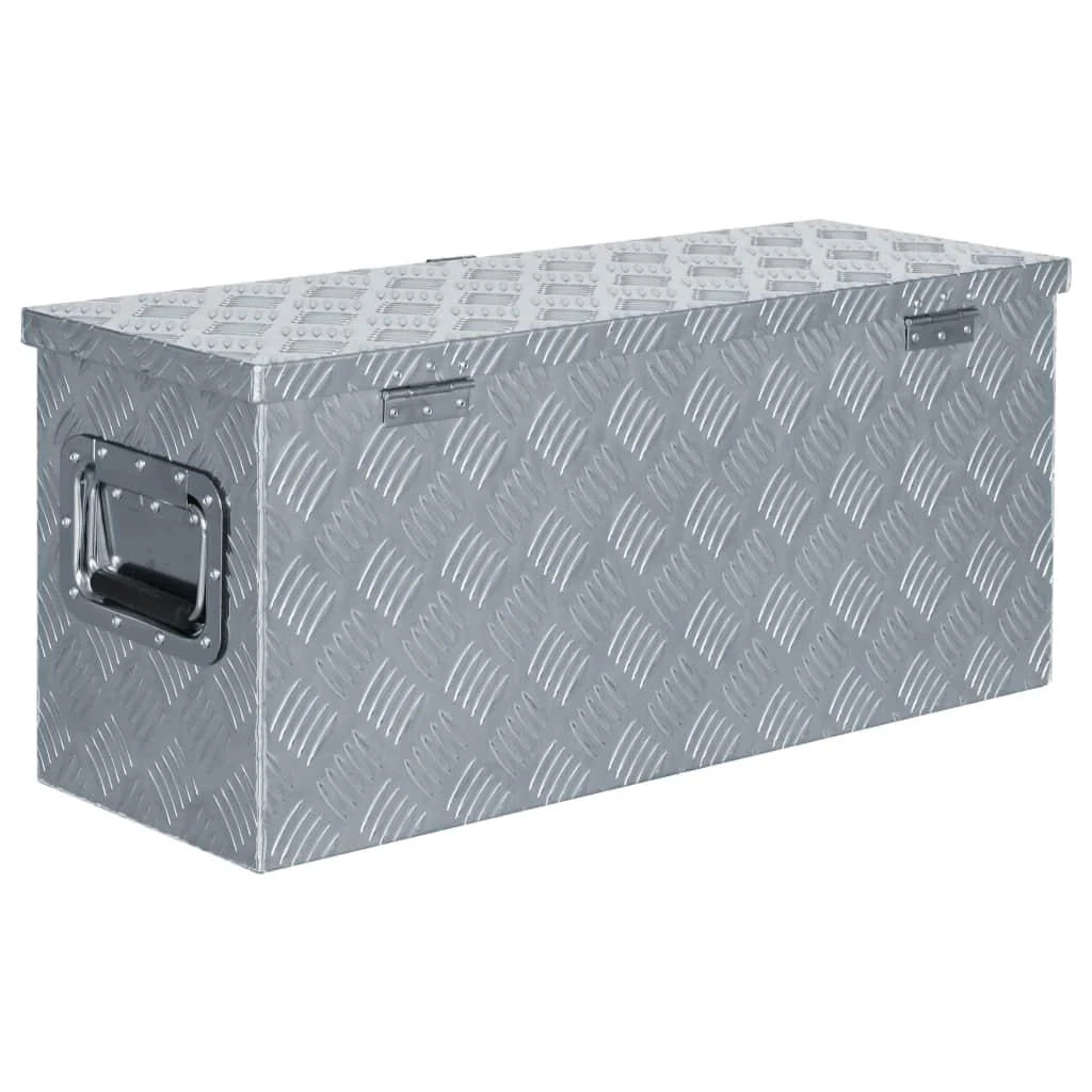 Scatola in alluminio argentato 76,5 x 26,5 x 33 cm 02_0003207