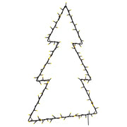 Luci di Natale Albero di Natale Silhouette 115 LED Bianco Caldo