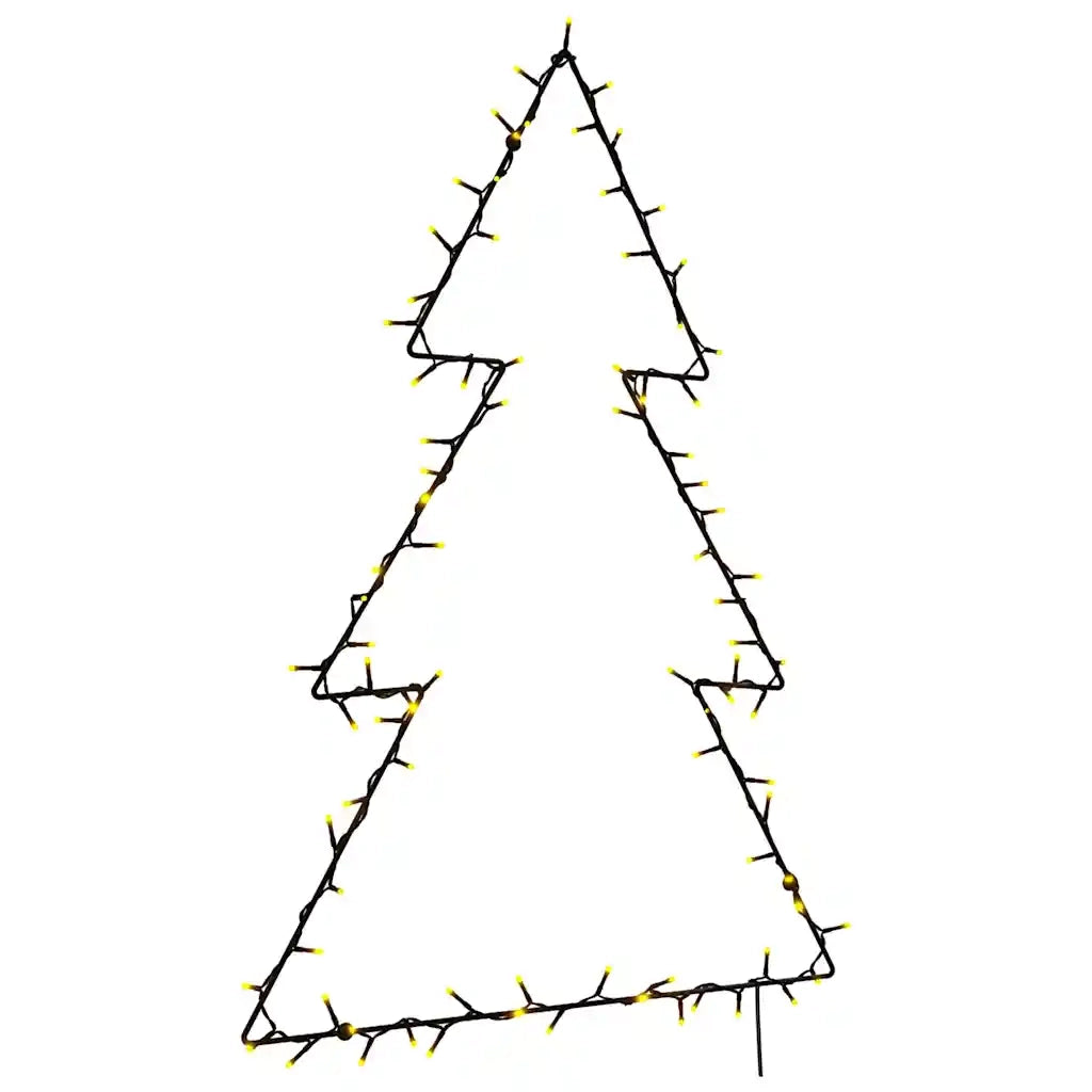Luci di Natale Albero di Natale Silhouette 115 LED Bianco Caldo