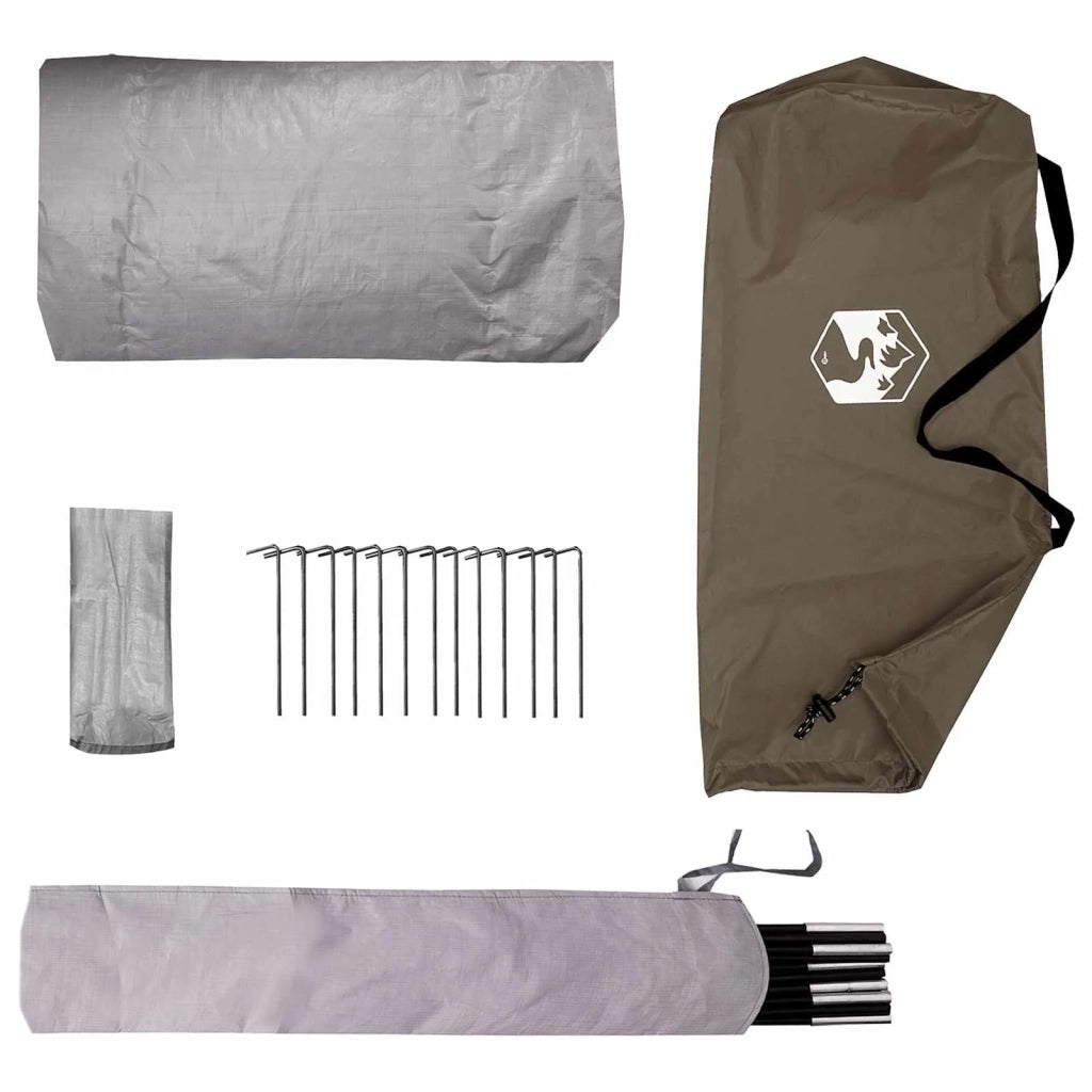 Tenda da backpacking Marrone e Grigio 2 persone