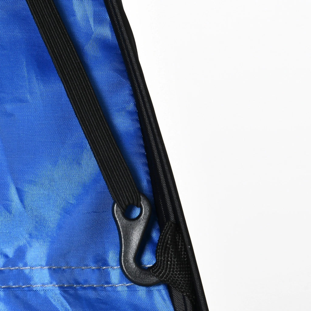 Tenda WC a piega; 120 x 120 x 190 cm; tenda doccia mobile da campeggio; tenda per il cambio con tasca interna; cabina doccia; poliestere; blu scuro