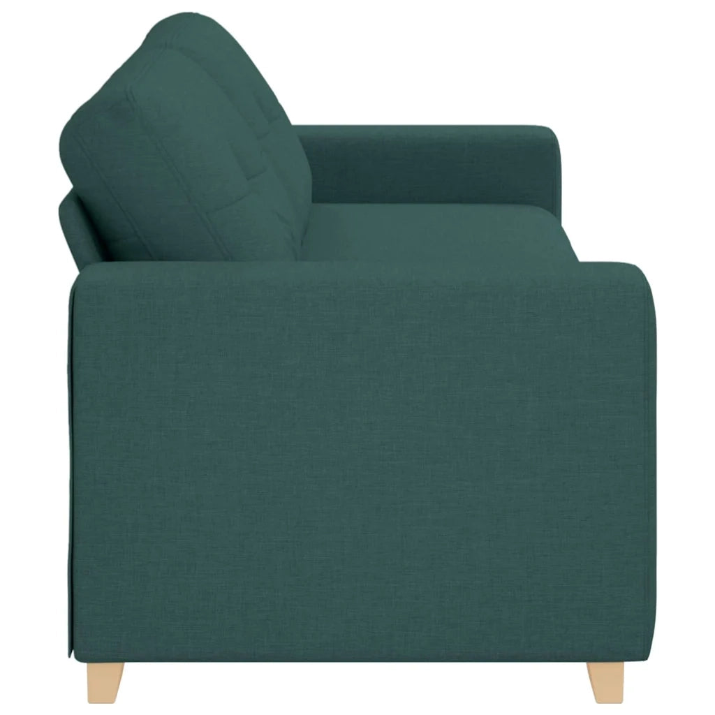 Divano a due posti con cuscino Verde scuro Tessuto 4105093
