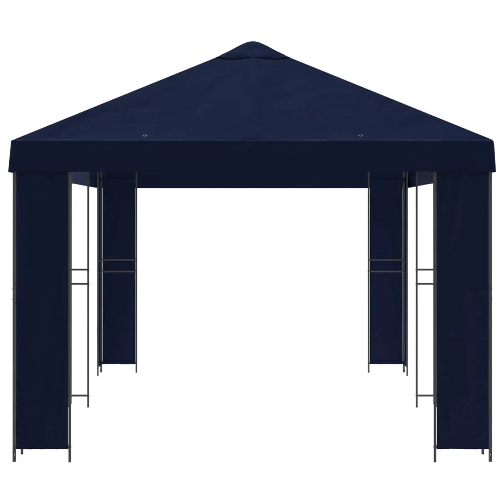 Gazebo da giardino 6 x 3 m Blu Poliestere e Acciaio 190