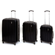 Set 3 Valigie Trolley Rigide in Polipropilene 4 Ruote TSA Ravizzoni Iron Nero