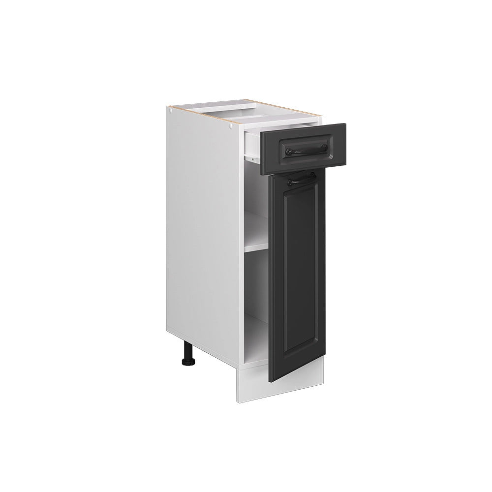Vicco Mobiletto base per cucina Antracite casa di campagna 30 cm senza piano di lavoro