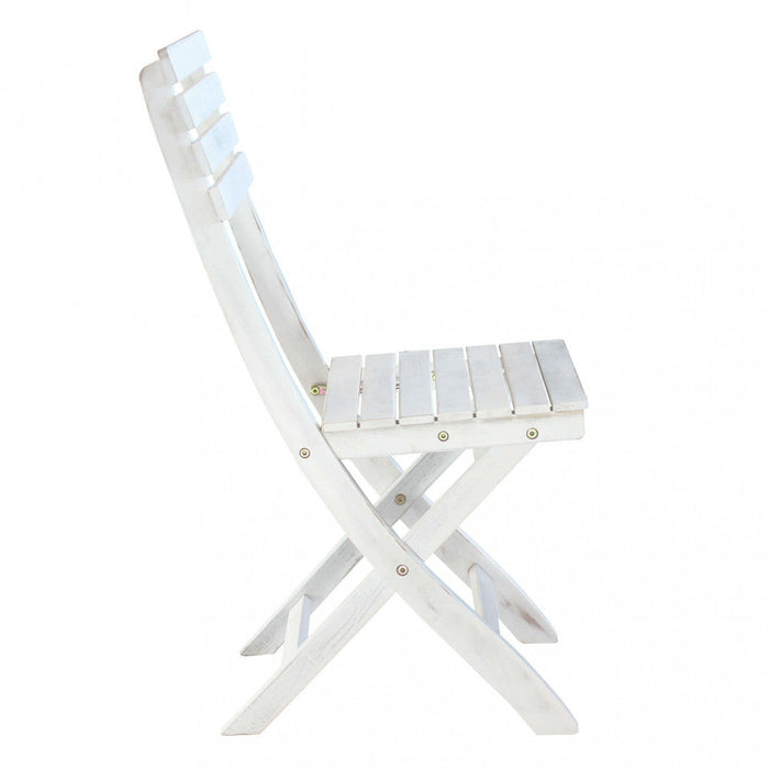 Sedia da Giardino Dalila 36x53x87 h cm in Legno Bianco
