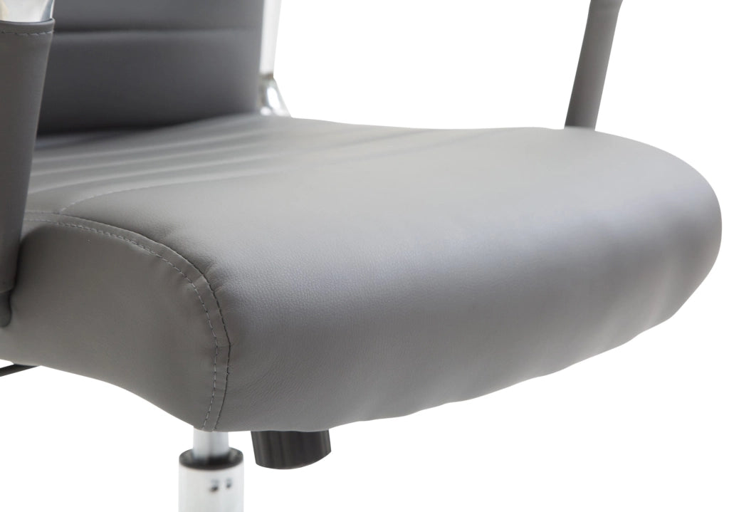 Sedia ufficio Kolumbus in similpelle grigio