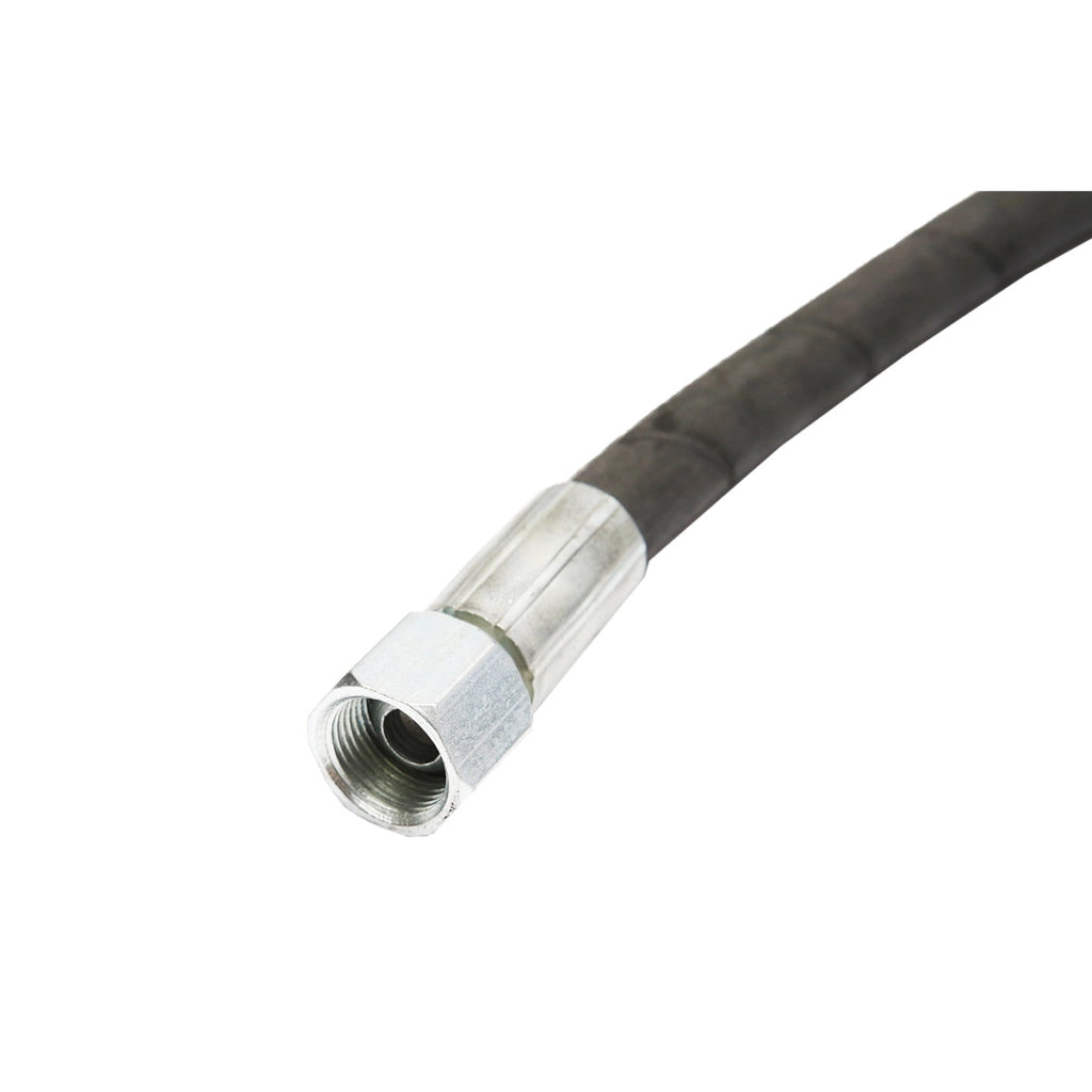 Tubo flessibile di pressione 2SN DN10 crimpato con estremità filettate L=2500mm