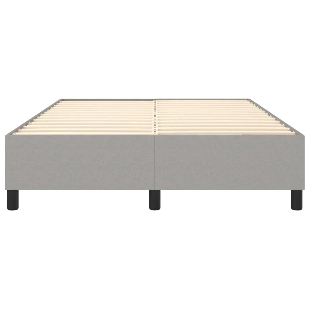 Struttura Letto a Rete a Molle Grigio Chiaro 140x190 cm Tessuto 3120854