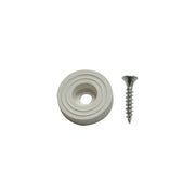 SOTTOSEDIA CON VITE Ø mm 23  - pz. 8 bianco  - Blister Koncreto