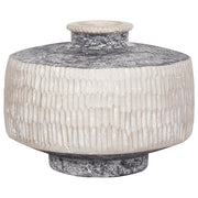 Vaso di fiori beige e grigio per esterni e interni Tradizionale Boho