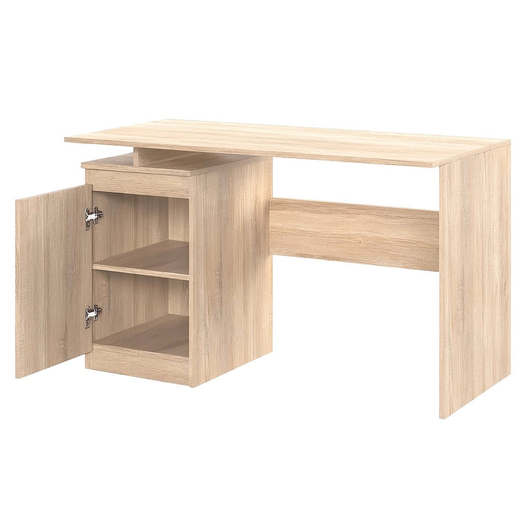 Scrivania SOLA - Capiente - Chiuso - Quercia Sonoma - Larghezza 120 cm, Altezza 73 cm, Profondit? 59 cm