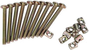Set di viti a schermo 10 pezzi - viti M6 - acciaio carbonio - dadi di fissaggio - connettori di mobili - lunghezza 60 mm - viti per mobili