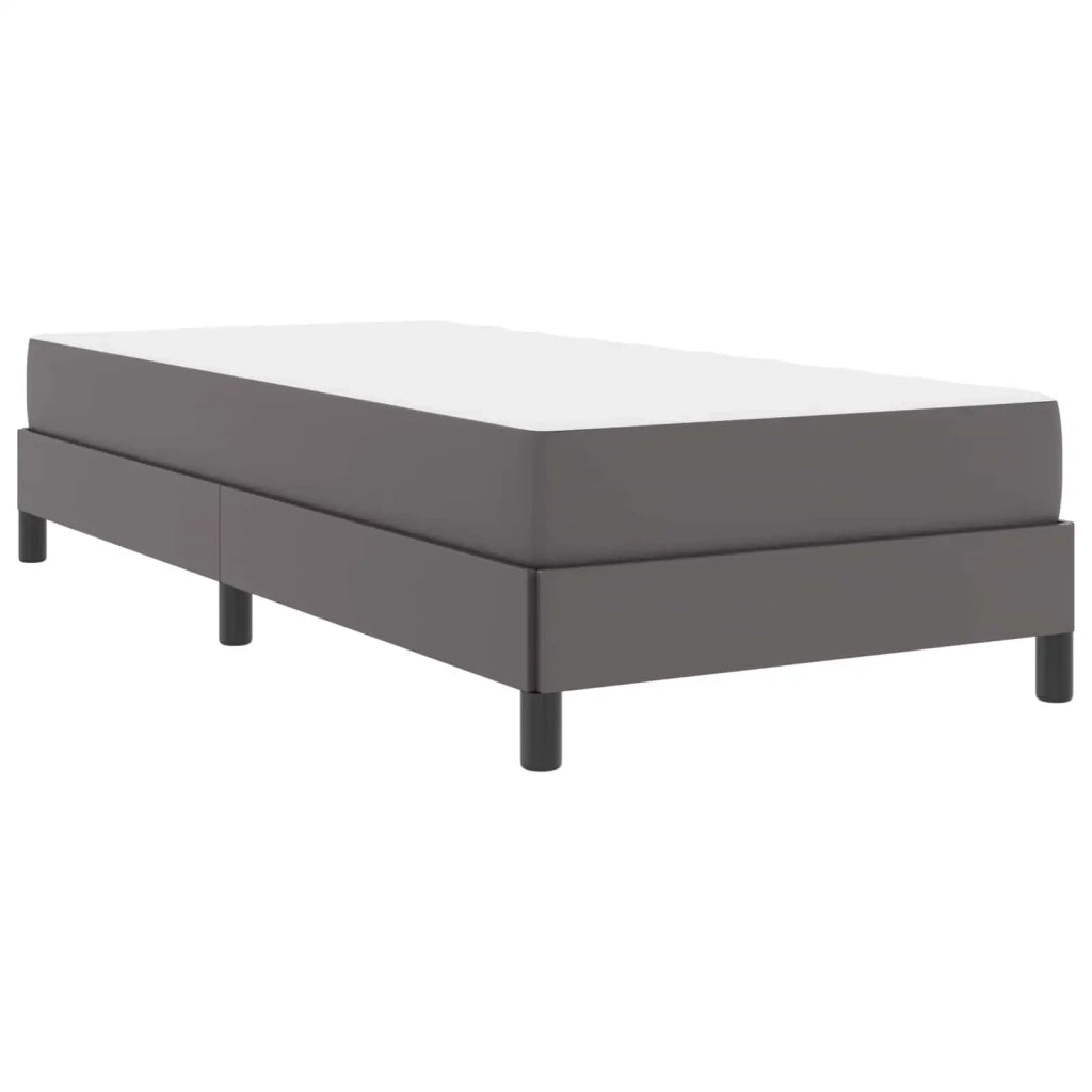 Struttura del letto con materasso Grigio 80 x 200 cm Tessuto