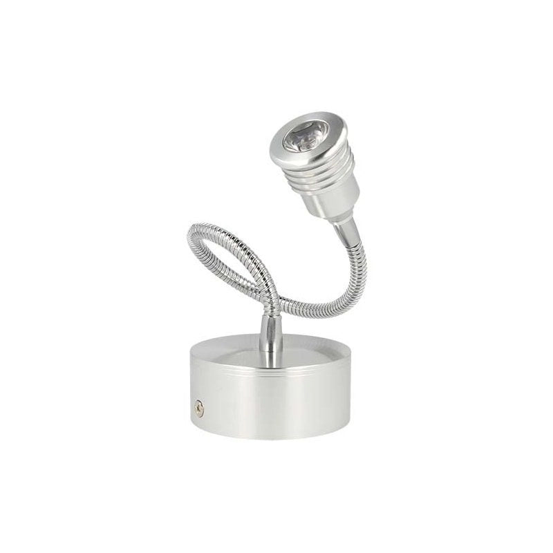 Applique Faretto Lampada Led Da Parete Muro Flessibile Bianco Caldo 1W 220V
