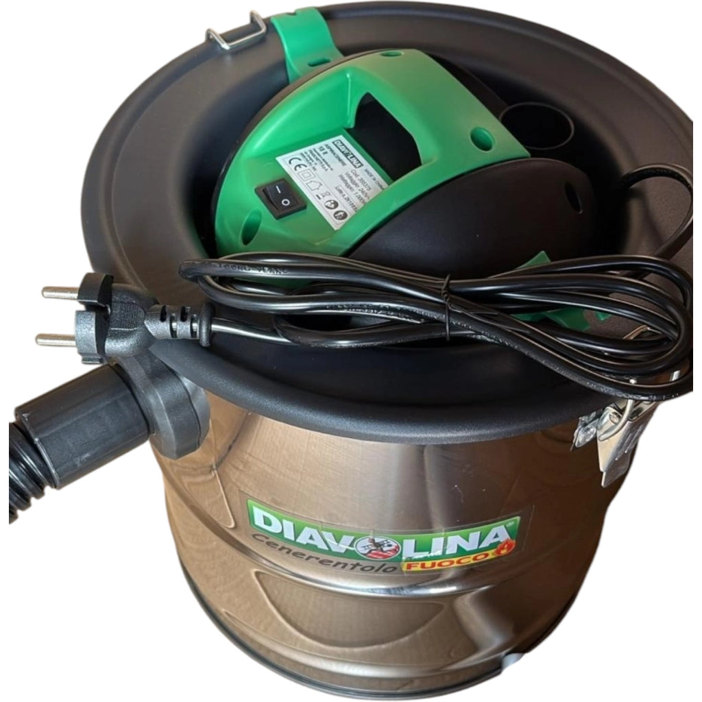 Aspiracenere Cenerentolo Diavolina LT 18 1000 W filtro HEPA integrato