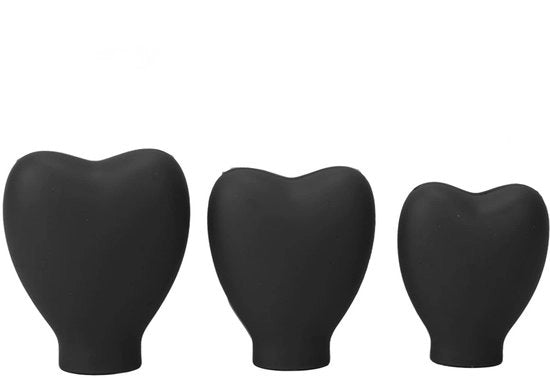 Pompa per trucco portatile - Protezione per spazzola a silicone - Forma a cuore - Protezione cosmetica - Per donne e ragazze - Leggero e compatto - Protezione per spazzola