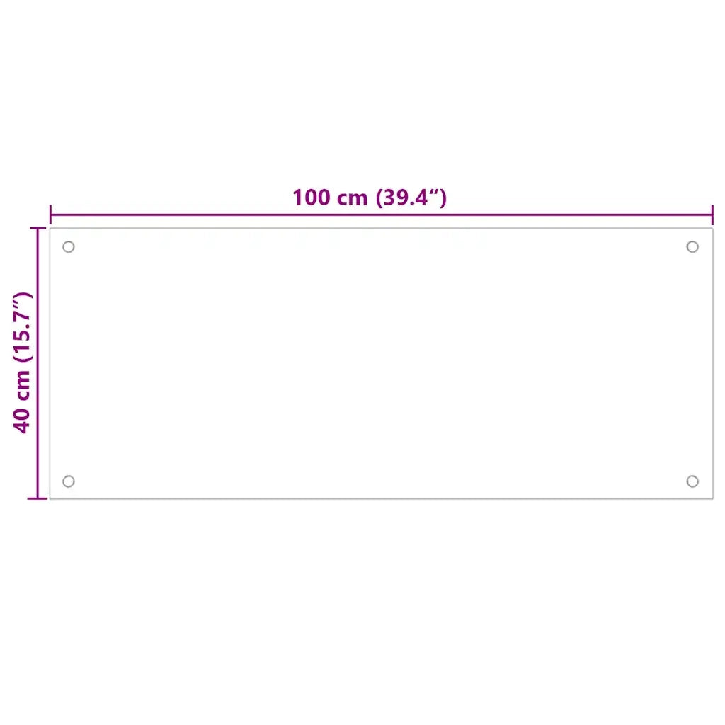 Paraschizzi per Cucina Nero 100x40 cm in Vetro Temperato 249490