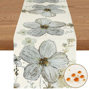 Tavolo da Cucina in Lino - Multifunzionale - 40x140/40x180/40x240 cm - Asciugamano - Pieghevole - Elegante Design - Tovaglia da Cucina
