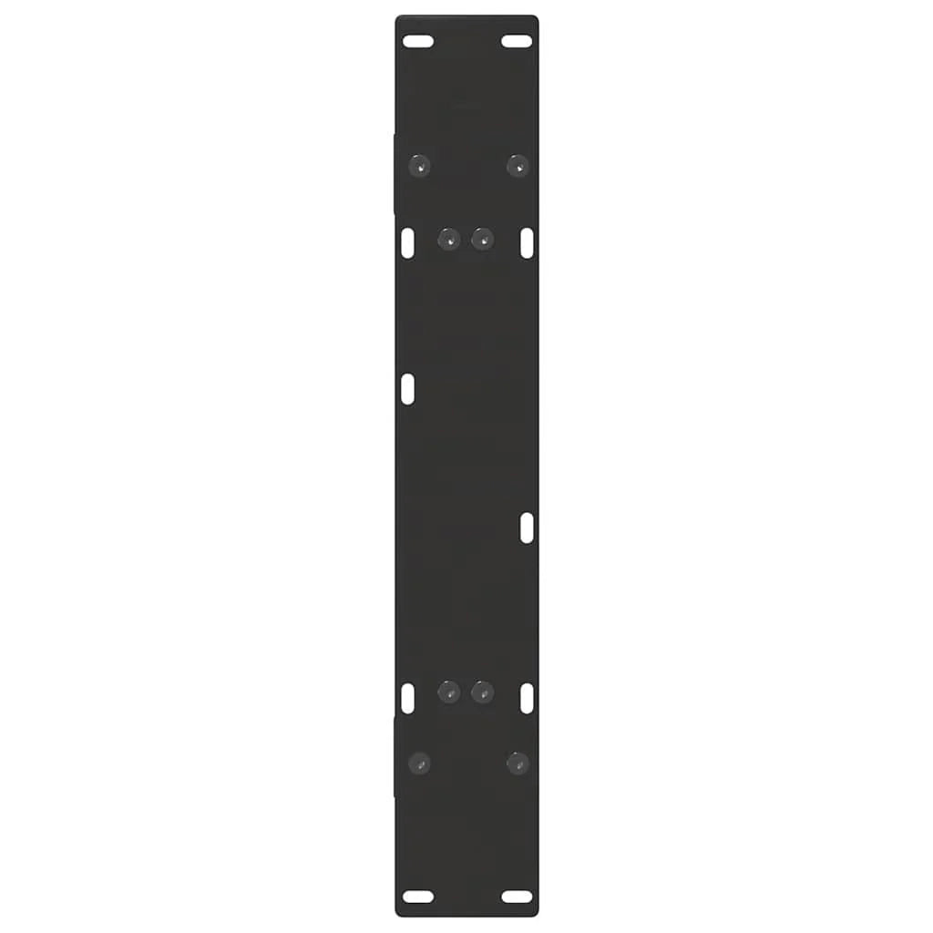 Set di 2 gambe per tavolo da pranzo a forma di A 70 x 72 cm con livelli regolabili design moderno acciaio nero 02_0057129