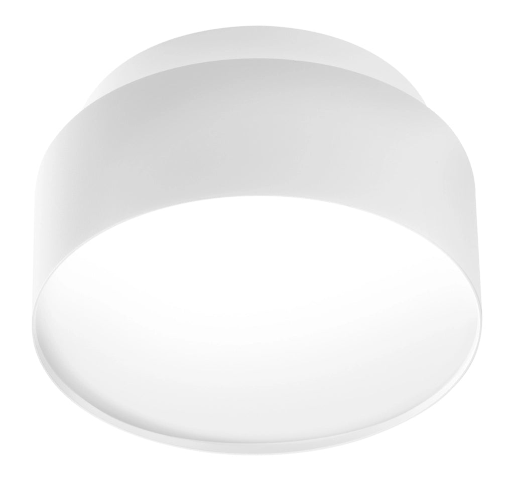 Plafoniera GFA1072 LED 2W+16W 1350lm 3000K 120° CRI>90 Biemissione struttura alluminio bianco satinato - Gealuce