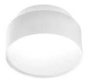 Plafoniera GFA1072 LED 2W+16W 1350lm 3000K 120° CRI>90 Biemissione struttura alluminio bianco satinato - Gealuce