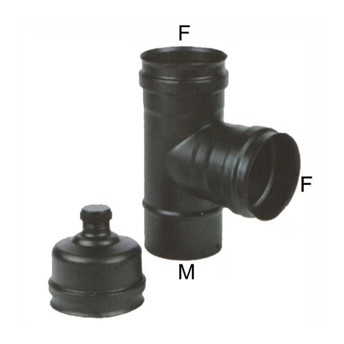Maral Gomito T Inox 10 Mff Tappo Nero Pellet 300
