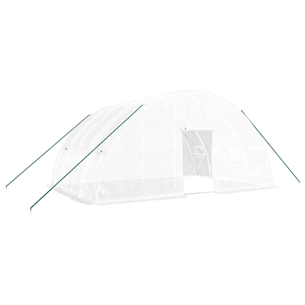 Serra con Telaio in Acciaio Bianco 24 mÂ² 6x4x2,85 mcod mxl 76751