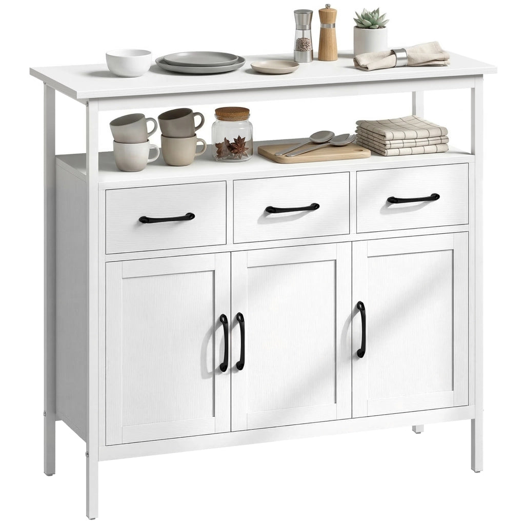 Credenza ¨C zephmum ¨C Bianco, Legno, 95x35x88cm