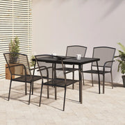 Set da Pranzo da Giardino 5 pz in Acciaio Antracite 3187970