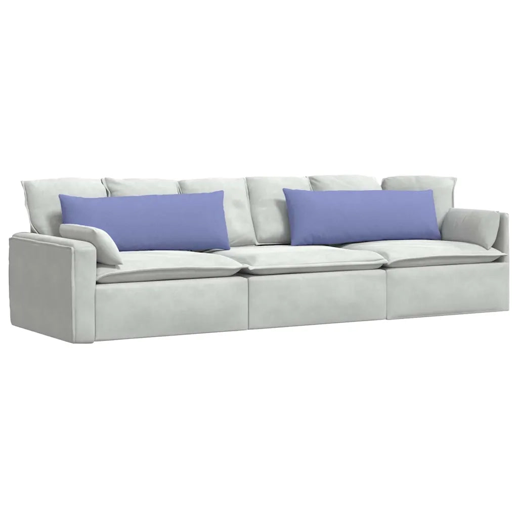 Cuscini da Divano 2 pcs Blu jeans 120 x 40 cm Tessuto