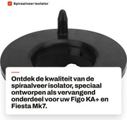 Isolatore spirale posteriore superiore - sostituzione per Figo/KA+/Fiesta Mk7 - numero di articolo 8V515599AA - materiale ABS/metallo di alta qualità - resistente alla ruggine e duraturo - molla di regolazione