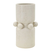 Vaso Decorativo VKH646, Beige, Ceramica, 16x16x28 cm