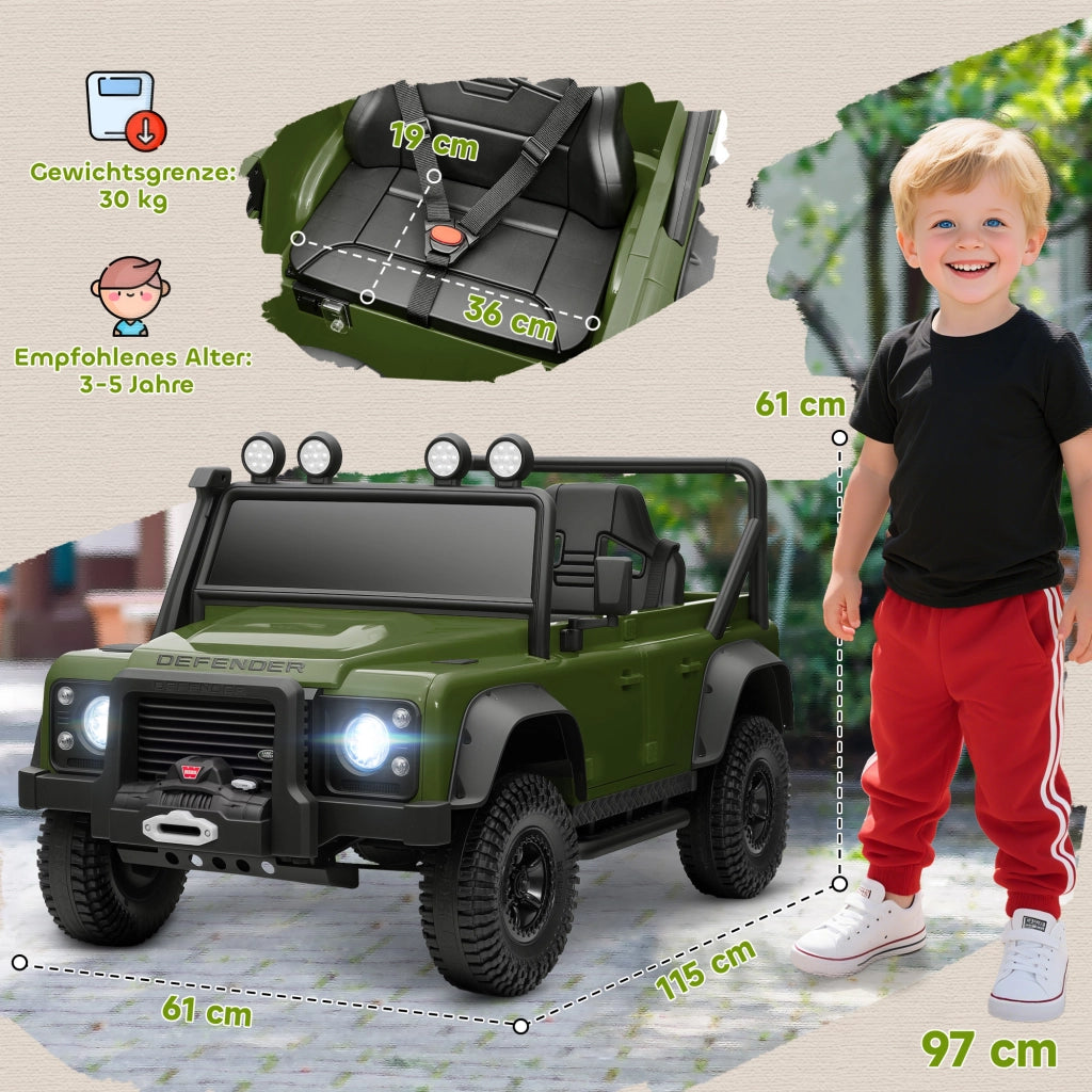 Auto Elettrica per Bambini 12V ¨C Xylo ¨C Verde con Telecomando LED Musica
