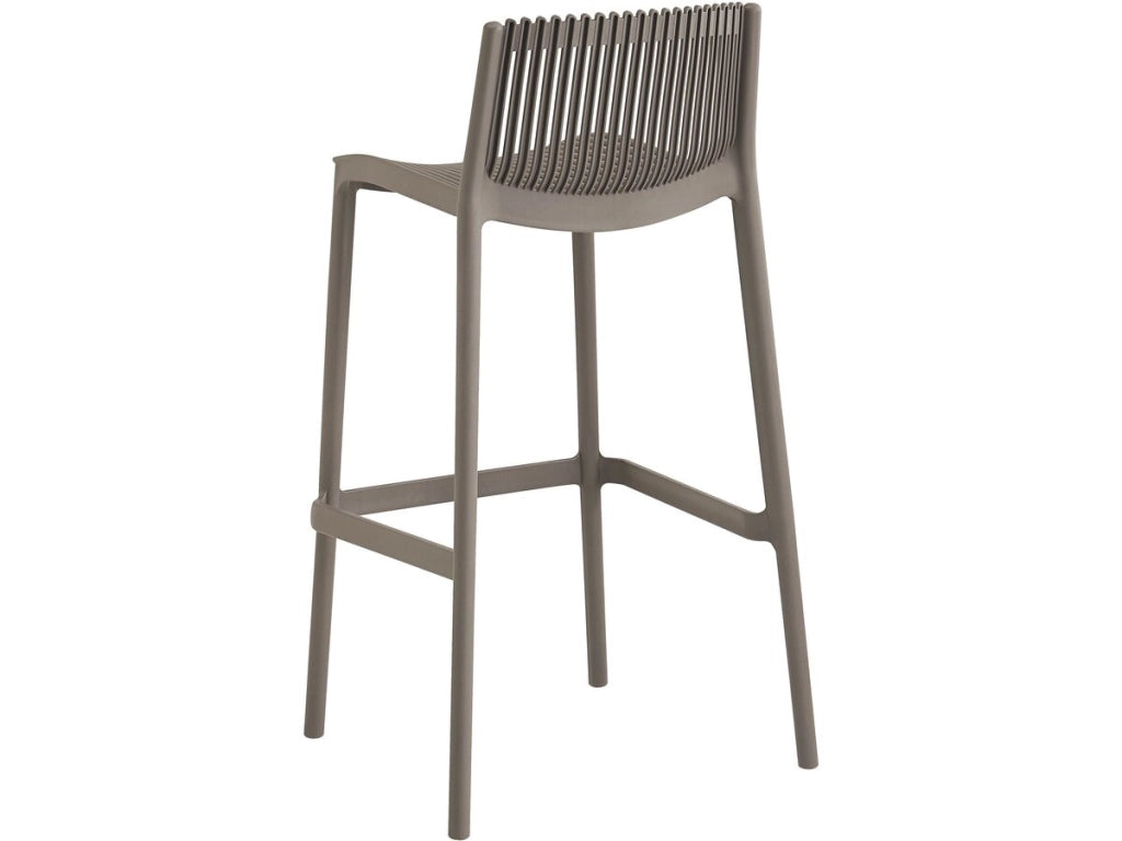 Set di 2 seggioloni impilabili in plastica "Néora" - Taupe
