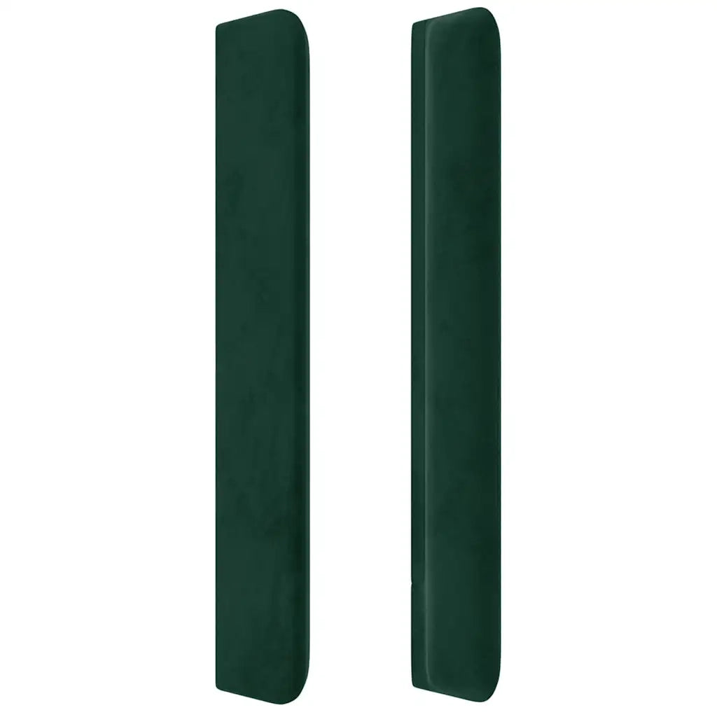 Testiera ad Orecchio Verde Scuro 147x23x118/128cm in Velluto 3119771