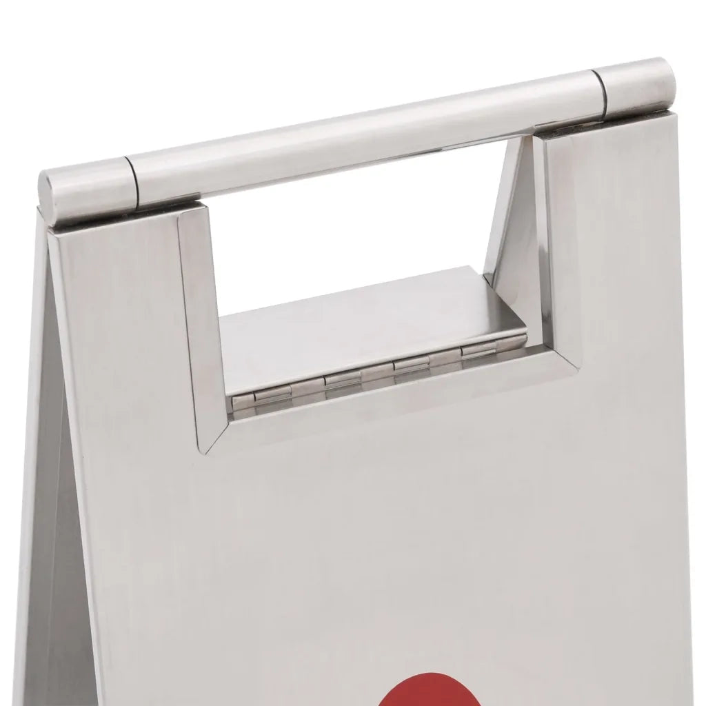 Cartello Pieghevole Pavimento Bagnato in Acciaio Inox 149575