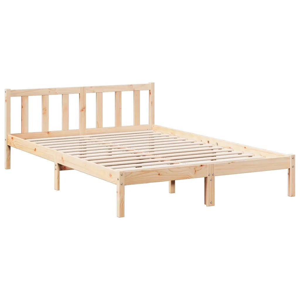 Letto Extra Lungo senza Materasso 140x210 cm in Legno di Pino