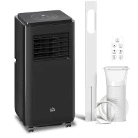 Condizionatore Portatile 950W con 5 Modalità e 3 Velocità, in Plastica ABS e Acciaio, 33x28x70.4 cm, Nero