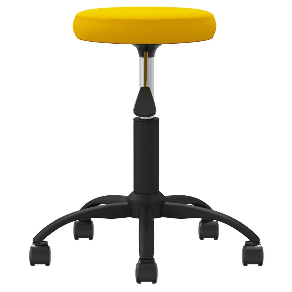 Sedia da Ufficio Girevole Giallo Senape in Velluto 333181