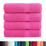 Asciugamani Premium SOLUND 4 pz | Teli per bagno Rosa 50x100 cm 600 g/m2