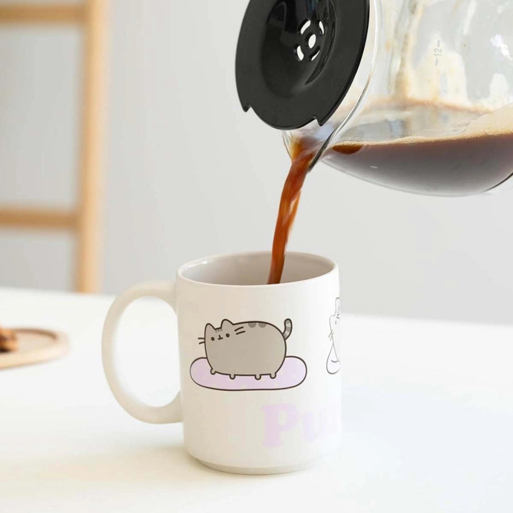 Tazza in ceramica da 350 ml Collezione Purrito Lavabile in lavastoviglie Bianco Pusheen