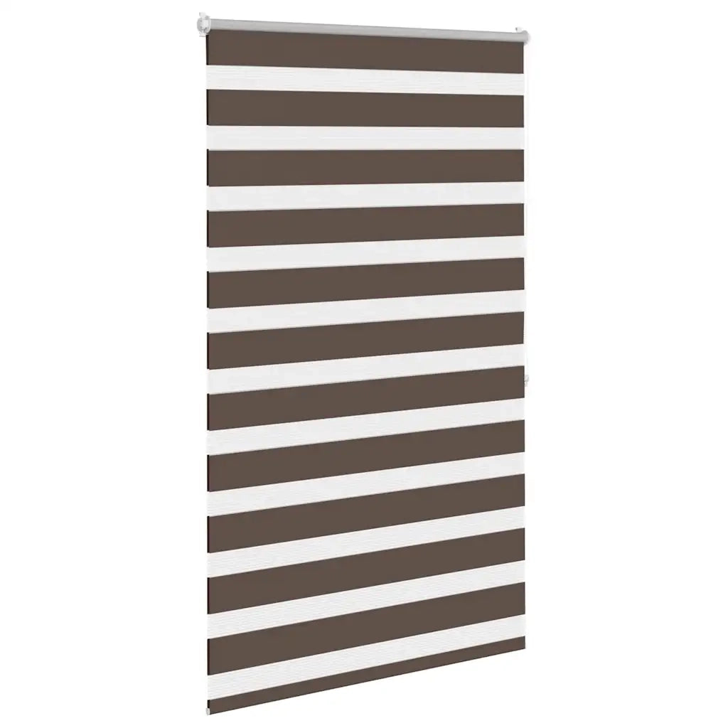 Tenda a rullo zebrata-Tenda avvolgibile 100,9x175 cm Larghezza tessuto 96,7 cm caff¨¨