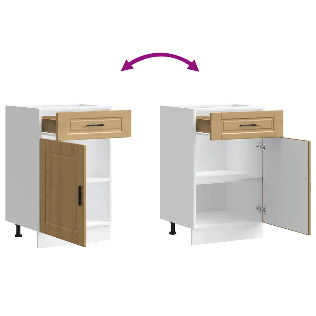 vidaXL Base da Cucina Porto Rovere Artigianale Legno Multistrato