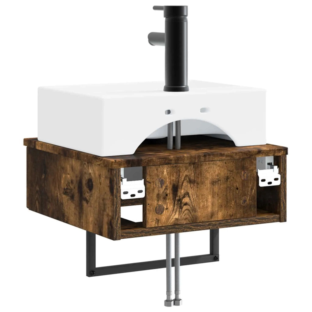 Lavabo da Parete Rovere Fumo 40 x 41 x 39 cm 890203