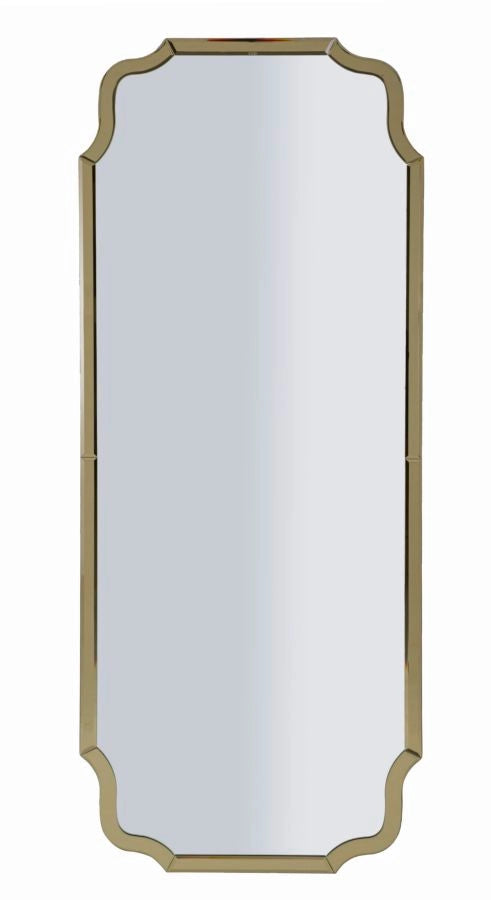 Specchio Da Muro Istanbul Oro Cm 60X2X150 Elegante Design