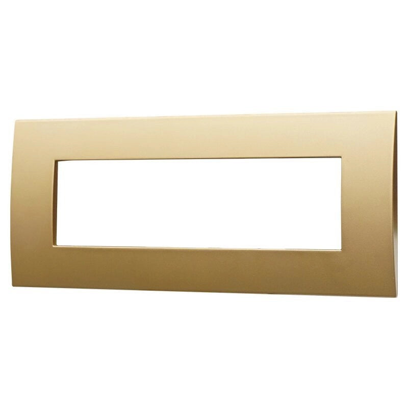 Placca Plastica Serie Venus 7P Colore Oro Compatibile Con Vimar Arke