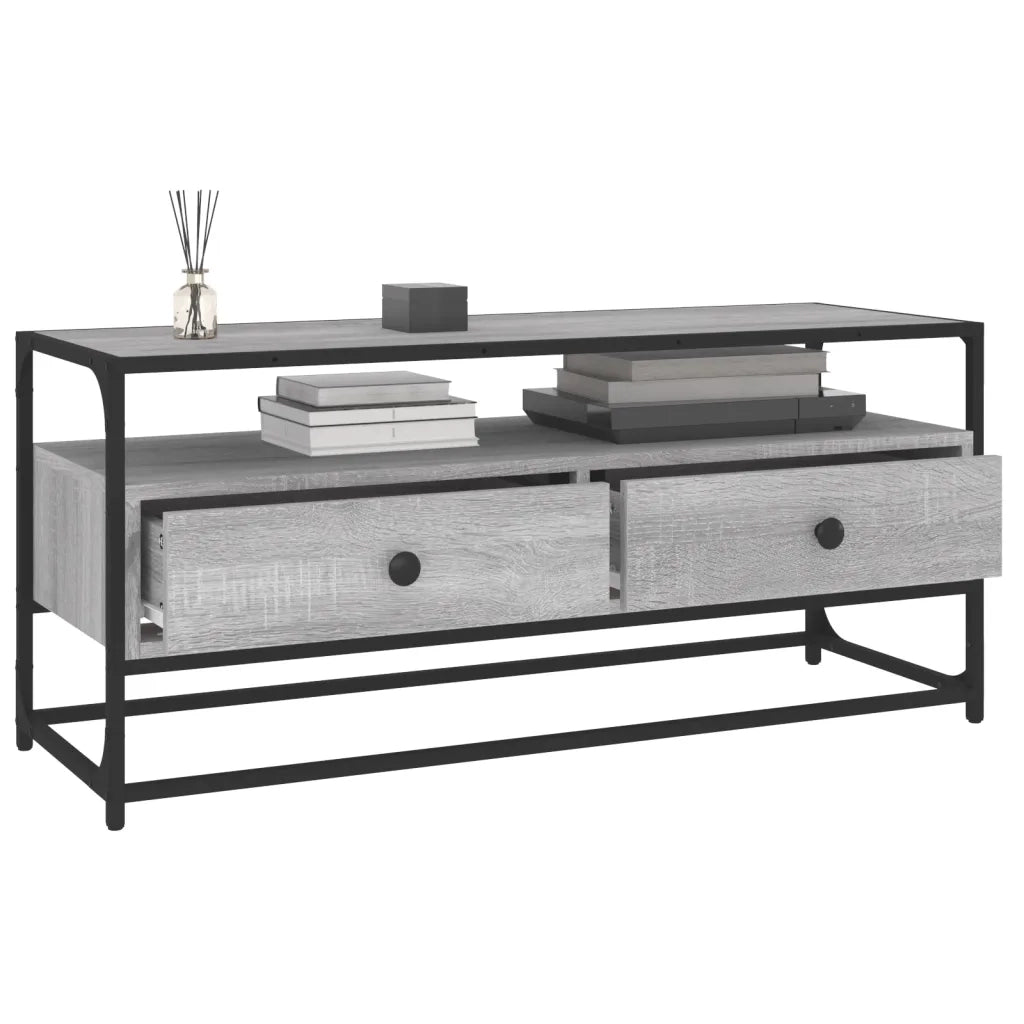 Mobile Porta TV Grigio Sonoma 100x35x45 cm in Legno Multistrato 826308