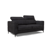 Gardenia Divano letto materasso alto 18 cm con poggiatesta reclinabili e rivestimento impermeabile T02 218 cm (mat. 160x197) nero