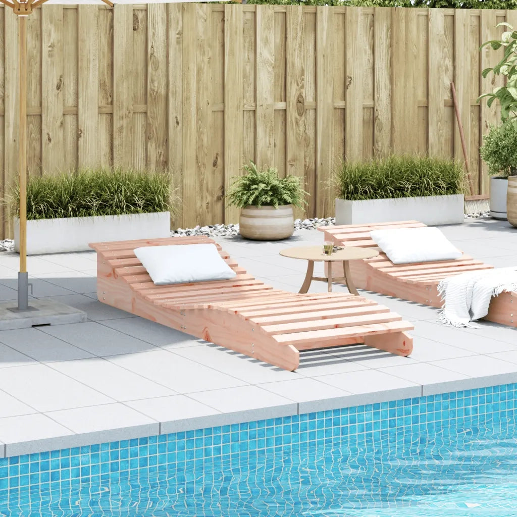 Lettino Prendisole 205x70x31,5 cm in Legno Massello di Douglas 832583